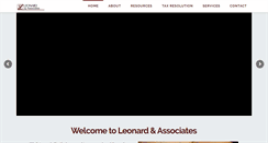 Desktop Screenshot of leonard-cpas.com